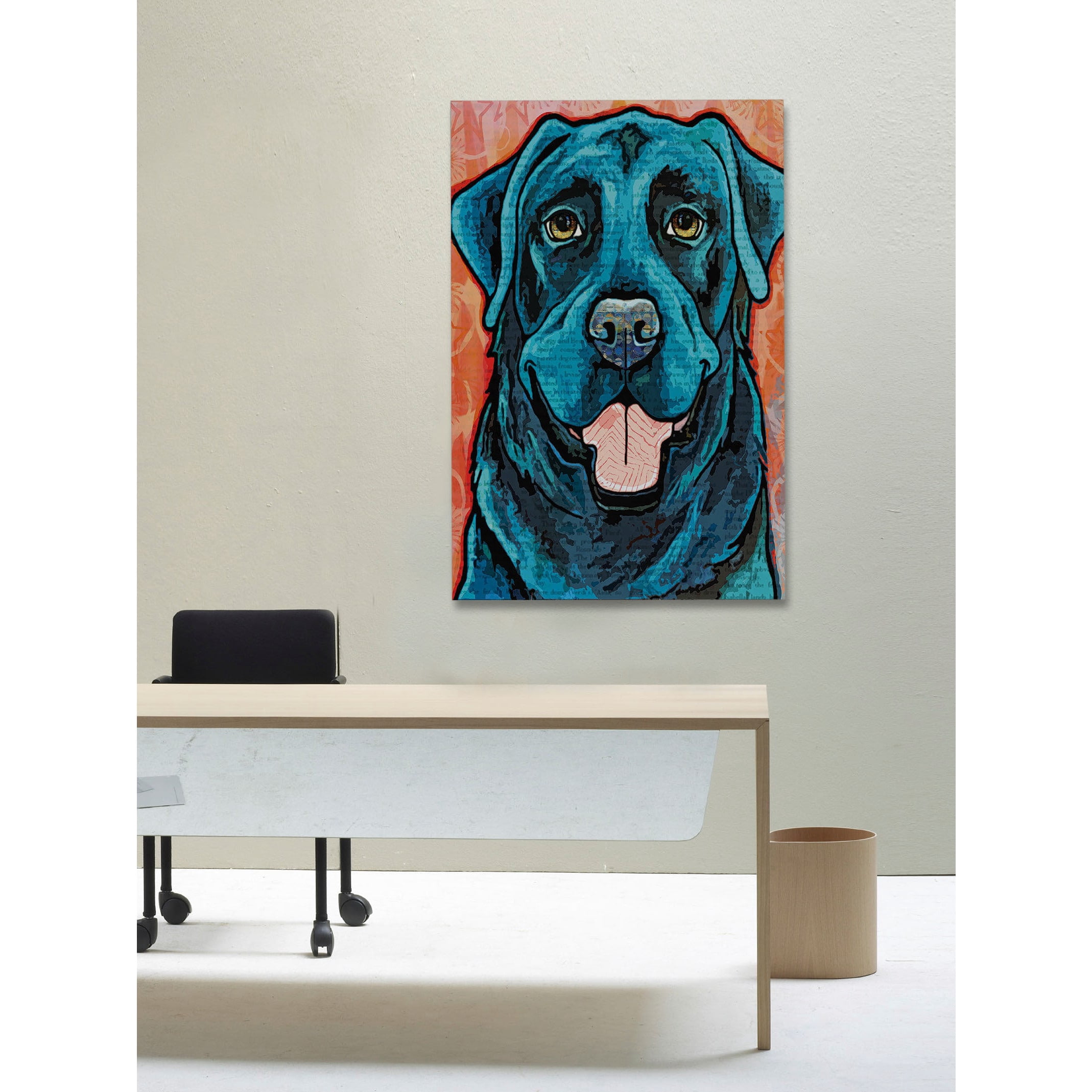 Marmont Hill Black Lab Painting Print