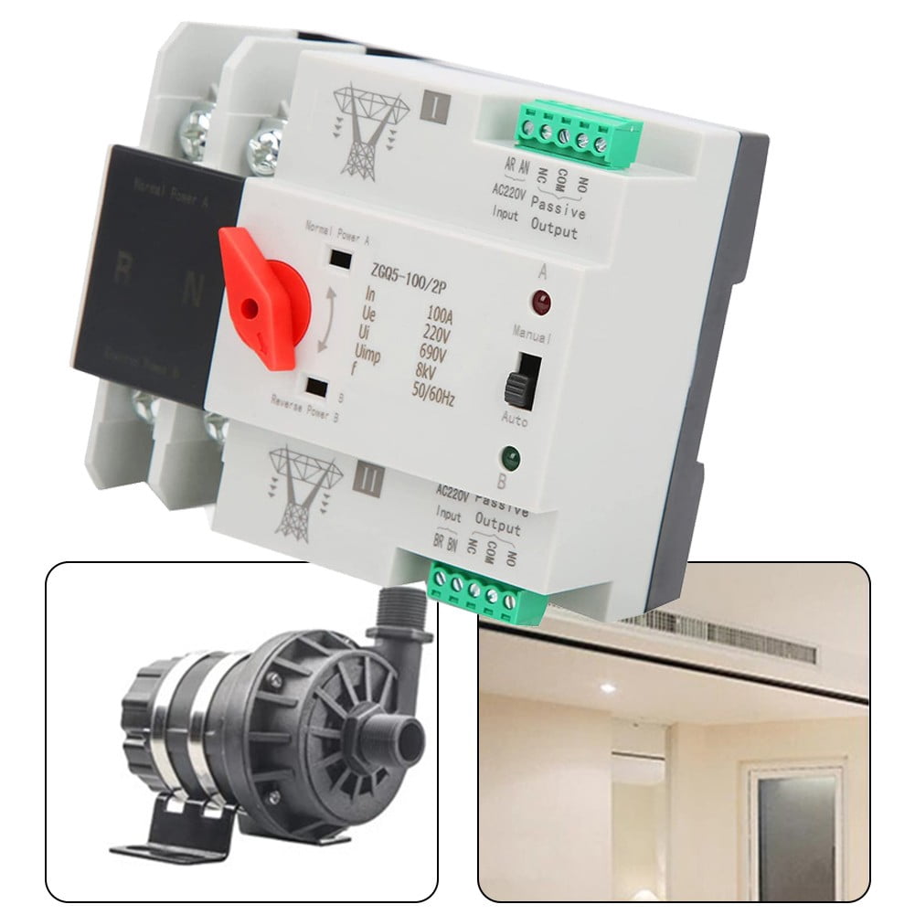 2P100A Solar/Pv Dual Power Automatic Transfer Switch Generator Changeover Switch