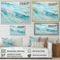 thumbnail image 4 of Designart "Liquid Art Of Oceanic Charm" Ocean Floater Framed Canvas Art Print, 4 of 5