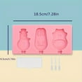 XIAOGZAHUOP Creative 2Piece EasyRelease Ice Cream Molds for Homemade