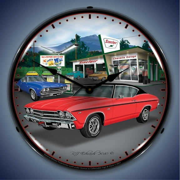 1969 Chevelle Wall Clock, Lighted