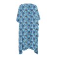 thumbnail image 5 of Xoenoiee Tropical Palm Tree Pattern Women Swimsuit Cover Up Kimono Cardigan Half Sleeve Bathing Suit Cover Ups Hibiscus Flower Design Loose Fit Bikini Swimwear Coverups for Summer Beach Vacation, 5 of 7