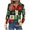 Green, variant on Fall Fashion Must Haves Womens Christmas Shirts Funny Christmas Collection Top with Buttons Long Sleeve V Neck Holiday Blouse Fall Clothes My Items