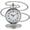 Silver, variant on Minzimin Smooth Vintage Pocket Watch with Chain, Arabic Numerals Scale Mens Father‘s Day