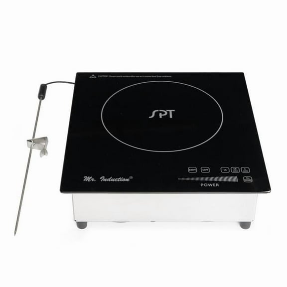 Sunpentown SR-658RT 3520W Built-in & Countertop Commercial Induction Cooktop with Temperature Probe