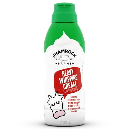 Shamrock Farms Refrigerated Heavy Whipping Cream, 32oz Plastic Bottle