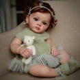 thumbnail image 3 of Reborn Doll Hand-Detailed Painting Baby Doll con Hand Rooted Brown Hair Toy Hugtrwg Para estrenar, 3 of 9