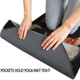thumbnail image 3 of Red Mushroom Butterfly Black Pattern Hot Yoga Mat Towel Non Slip for Hot Yoga - Quick-Drying Yoga Mat Cover with 4 Corner Pockets with Travel Bag - Hot Yoga Towel Non Slip 70"x26", 3 of 6