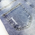 thumbnail image 6 of KIDSCOOL SPACE Girls Denim Skirt,6-14T Little Ripped Raw Edge Jean Summer Overall Dress,Light Blue,7-8 Years, 6 of 7