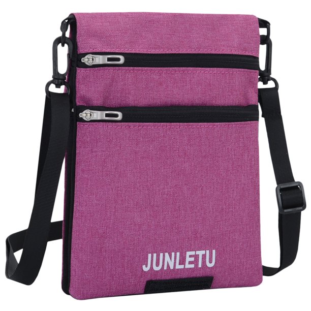TFixol Bolsa de viaje para el cuello, cartera para el cuello, soporte para pasaporte para hombres