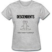 Yhdjk Women's Descendents I Don't Want to Graw Up T Shirt White XXL
