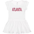 thumbnail image 3 of Inktastic Atlanta in Red Text Girls Toddler Dress, 3 of 5