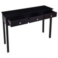 thumbnail image 4 of Topbuy 3 Drawers Console Table Hall table Side Table Desk Accent Table Entryway Black, 4 of 6