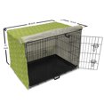thumbnail image 6 of Botanical Dog Crate Cover, Repetitive Pattern of Abstract Vertical Natural Leaves Foliage Elements, Easy to Use Pet Kennel Cover Small Dogs Puppies Kittens, 7 Sizes, Apple Green White, by Ambesonne, 6 of 6