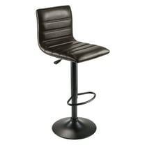 Winsome Wood Holly Adjustable Swivel Stool, Black & Espresso Finish