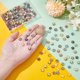 thumbnail image 3 of 200 cuentas de vidrio de estrella de 10 colores, galvanizadas, de 10 mm, con forma de estrella de colores, colgantes, cuentas espaciadoras para hacer joyas, pulseras y collares., 3 of 5