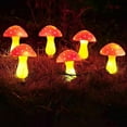 thumbnail image 5 of Solar LED Mushroom String Lights Outdoor Garden Decor | 12 Colorful Mushrooms | Waterproof IP65 | 12 Lighting Modes | Auto On/Off | Patio Yard Walkway | 8-10 Hour Runtime, 5 of 9