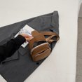 thumbnail image 2 of Bolso de pecho para mujer Mochila de moda Mochila suave Bolso bandolera (Marrón), 2 of 6