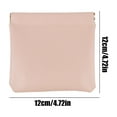 thumbnail image 2 of 2026 New Snap Closure Leather Organizer Pouch, Pocket Cosmetic Bag, Self Closing Lambskin Makeup Pouch, No Zipper Self-Closing Pocket Cosmetic Bag, 2 of 2