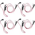 thumbnail image 1 of 4X 2 Pin Estilo de Fideos Auriculares ErgonóMicos Enchufe K Auricular Auriculares para Uv5R -888S Uv5R, 1 of 5