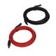 thumbnail image 4 of Cable de extensión para panel solar (2 unidades, 10 AWG, 6 mm², voltaje nominal: 1000 V CC, rojo y negro, 5 m/16,4 pies), 4 of 14