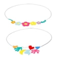 thumbnail image 3 of Gargantilla Collar Flor dulce Collar geométrico Cadena Collares Día de Joyería de cumpleaños Tipo de flor, 3 of 9