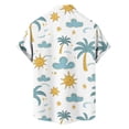 thumbnail image 5 of Gym Shirts Men Cotton,Hawaiian Shirts for Men Casual Summer Beach Shirt Button Down Floral Tropical Vacation Short Sleeve Shirts, 5 of 6