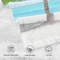 thumbnail image 3 of Coolnut 16x28 Inch Face Hand Towel Set Palm on Beach Cotton Washcloths, Quick-Dry Highly Absorbent Bath Towels 2 Pcs for Bathroom Ktichen Travel SPA Gym, 3 of 6