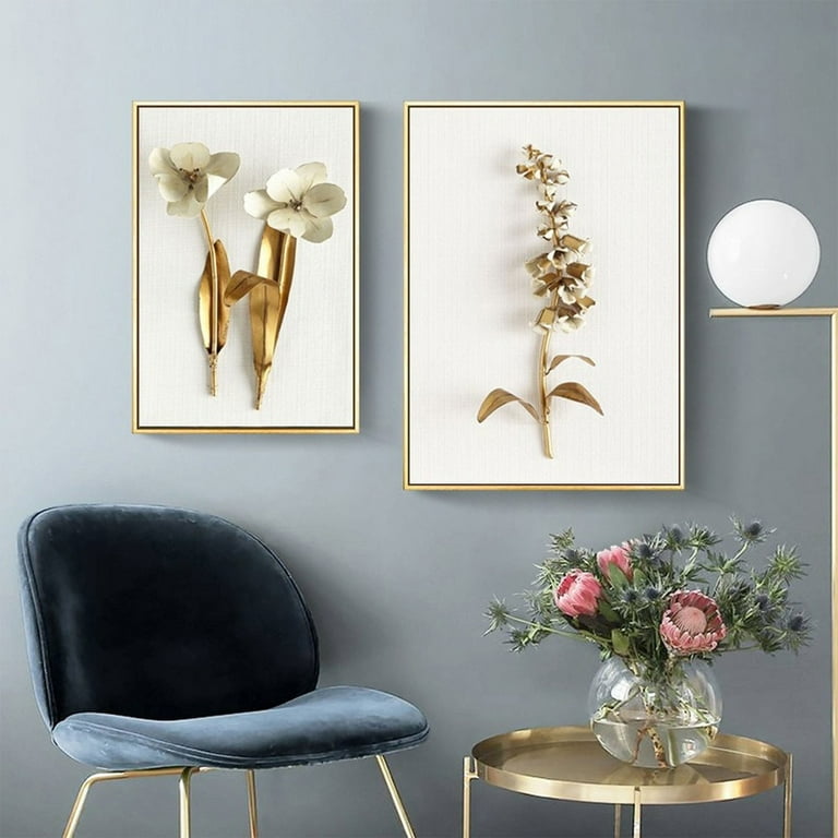 ZXNWN Clearance 3 Piece Set Modern Wall Art Flower Print Large