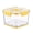 Yellow, variant on Plastic Refrigerator Airtight Food Storage Box Clear Sealed Container Timekeeping Kitchen for Fresh Bin Stackable Organi