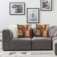 thumbnail image 3 of Awypu Throw Pillow Cover Colorful Circle Modern Bubbles Tan Circles Throw Pillow Case Cushion Cover Couch Sofa Decorative Square,2 Pcs, 3 of 6