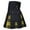 Yellow, variant on Mens Skirts Scottish Festival Plaid Multi Color With Pocket Skirts Mini Skater Skirts Elastic Waist Holiday Party Performance Wear