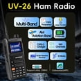thumbnail image 2 of Radio bidireccional BAOFENG UV-26, 10 W, largo alcance, 999 canales, 2500 mAh, 2 of 8