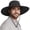 Black-12 Cm Brim, variant on Wide Brim Fishing Sun Hat for Men Women, UPF 50+ Waterproof Bucket Boonie Hat Hiking Camping Safari Garden Beach