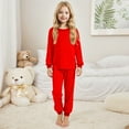 thumbnail image 2 of REDARER Children's Knitted Pajama Comfortable Sleepwear for Cozy Nights Soft and Breathable Wear for Kids for All Seasons,Size:7-8 Years, 2 of 4