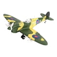 thumbnail image 3 of Kits de construcción de caza 1:48, modelo de avión, decoración de escritorio, juguetes educativos para niños, adorno, ensamblaje DIY, rompecabezas 3D verde, 3 of 8