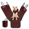 thumbnail image 2 of Garronmavis Red Polka Dots Dog Car Seat Cover for Pets Back Seat Hanging Car Trash Can Small Dog Bandana Back Seat Extender for Dogs 3 PCS Car Seat Cover, 2 of 6