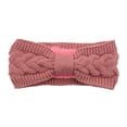 thumbnail image 1 of Sonducket Diademas de ganchillo invierno elástico de punto de punto ancho cálido grueso Universal calentador de orejas diadema regalos para mujeres Accesorio para el cabello Piel rosa Sonducket AP009571-10B, 1 of 6
