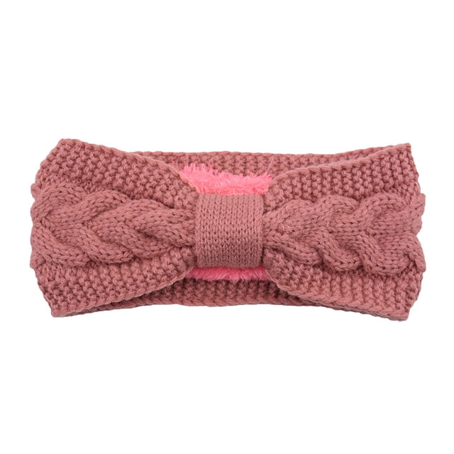 Diadema de punto nudo de lazo Minnieouse Ajustable Piel rosa