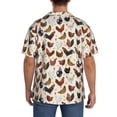 thumbnail image 3 of Fotbe Funny Chicken Camisa Estampada de Manga Corta para Hombre, Casual de Verano, Estilo Playero, Sin Arrugas-4X-Large, 3 of 5