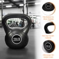 thumbnail image 4 of BalanceFrom Kettlebell Sets, 5, 10, 15, 20 lb Strength Training Home Gym Weights, Black, 4 of 8