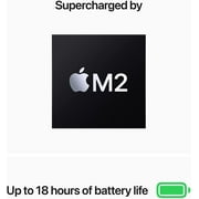 Restored 2022 Apple MacBook Air Laptop with M2 chip: 13.6-inch Liquid Retina Display, 8GB RAM, 256GB SSD Storage, Silver
