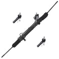 thumbnail image 2 of Detroit Axle - Front 3pc Rack & Pinion Kit for Cadillac DeVille Seville Allante Eldorado, 1 Complete Power Steering Rack and Pinion Assembly 2 Outer Tie Rod Ends Replacement, 2 of 4