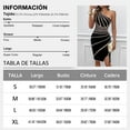 thumbnail image 7 of YNIQUE Women's One Shoulder Mid-Length Dress Slight Slit Dress Sleeveless Sexy Bodycon Hip Cocktail Dress, 7 of 7