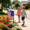 thumbnail image 6 of Patriotic Iron Garden Stake Sign 11.81 x 7.15 Inch USA Flag Ground Insert Decor 4th of July Independence Day Outdoor Yard Decoration for Lawn Pathway Flower Bed Memorial Day, 6 of 6