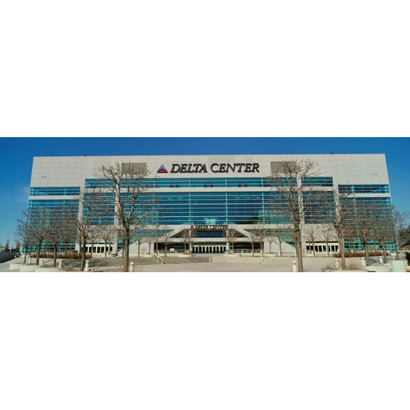 Panoramic of Delta Center building, Salt Lake City, UT Poster Print by Panoramic Images (36 x 12)