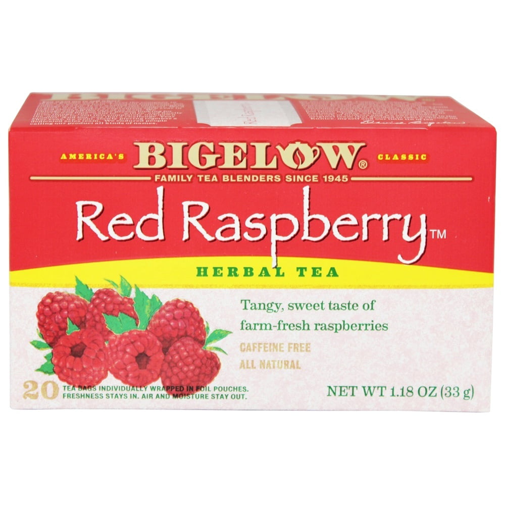 Bigelow Red Raspberry Herbal Tea Bags, 20 Count