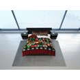 thumbnail image 4 of Alfabeto de colores a cuadros rojos juego de funda nórdica de Navidad ropa de cama de tamaño completo &, 4 of 4