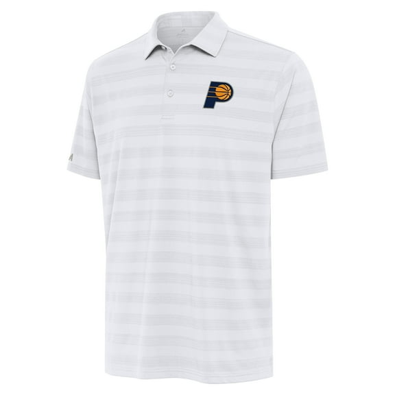 Men's Antigua White Indiana Pacers Tunnel Polo