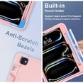 thumbnail image 6 of Dteck Case for iPad Pro 11 inch 2024,Shockproof Silicone + PC 3-Layer Protection Kickstand Case Heavy Duty Cover for iPad Pro 11-in. (M4) 2024,Rosegold, 6 of 7